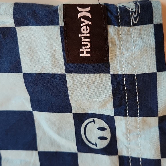 Hurley Blue large 12 13 printed pull on walkshorts large new with tags - Picture 6 of 13